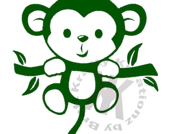 Download Baby Monkey Svg Cartoon Monkey Vector Images Baby Monkey Etsy