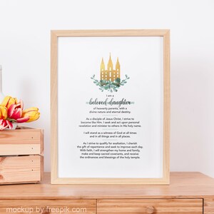LDS bijgewerkt jonge vrouwen thema - LDS jonge vrouwen print - LDS jonge vrouwen thema afdrukbaar - lds jonge vrouwen cadeau - lds eucalyptusyw thema