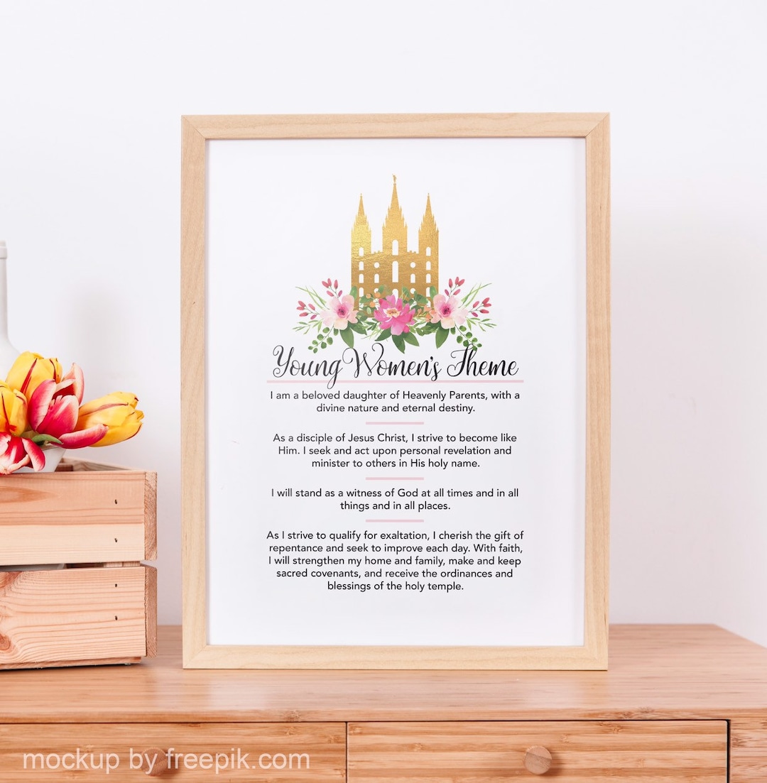 LDS Updated Young Women's Theme - LDS Young Women Print - LDS Young ...