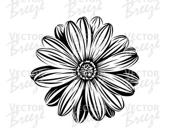 Gerbera Daisy Svg Etsy
