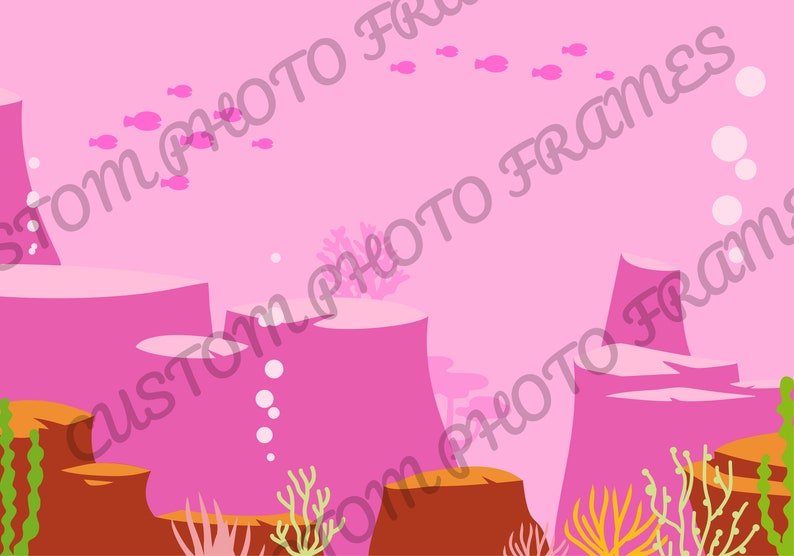 girl or boy Baby shark photo booth frame