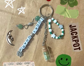 Aventurine Lucky Charm Keychain