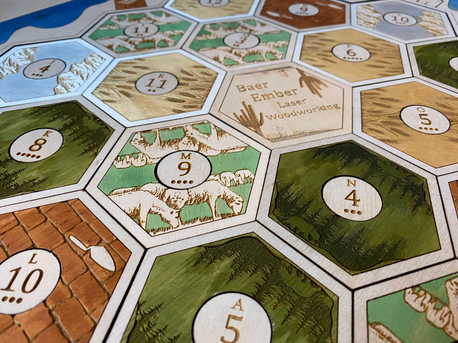 Custom Catan Board 2-4 and 2-6 Player's Custom Wooden | Etsy