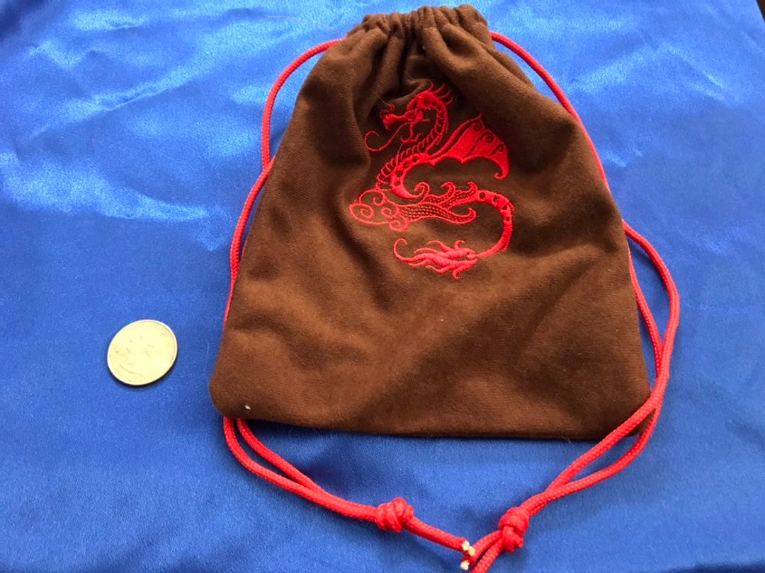 Red Dragon Drawstring Bag Etsy