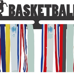 Female Baketball Medal Hanger - Girls Basketball Award Display