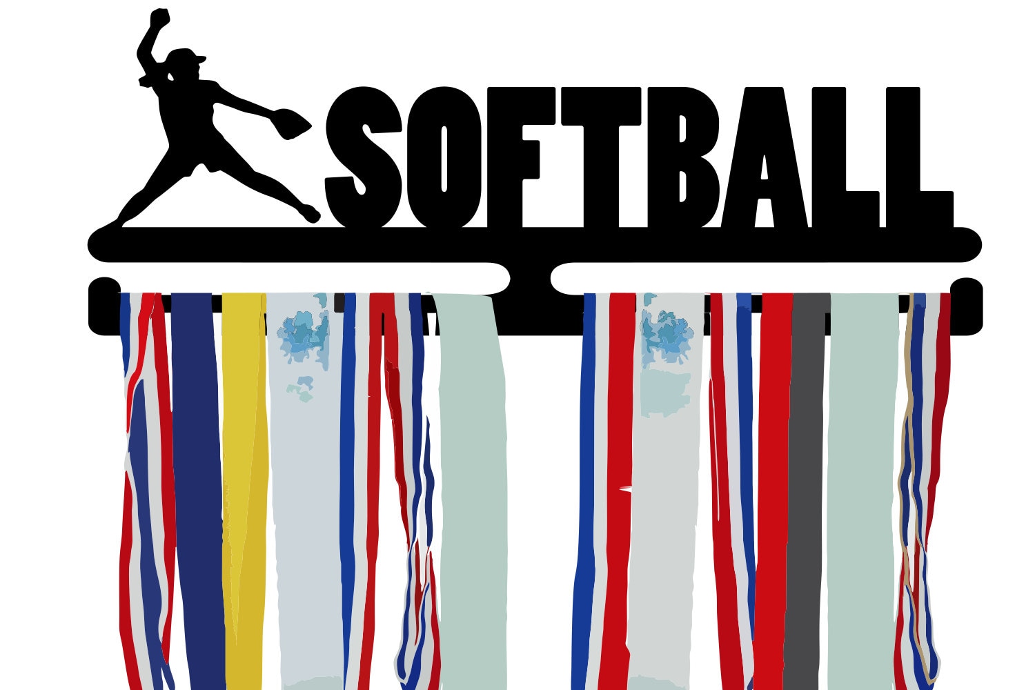 Softball Medal Hanger Softball Award Display Etsy