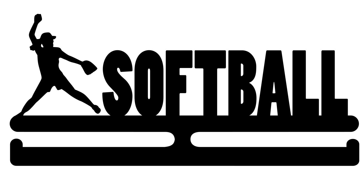 Softball Medal Hanger Softball Award Display Etsy