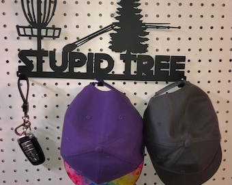 Stupid Tree Disc Golf hat / key rack