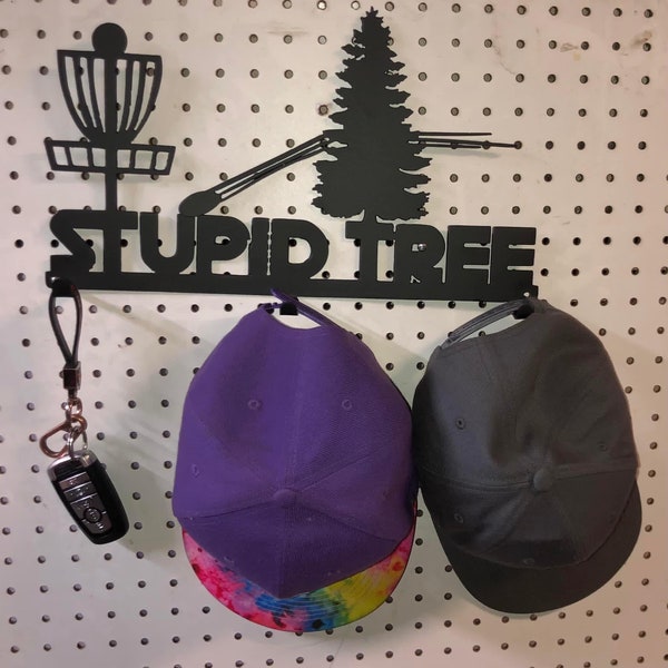 Stupid Tree Disc Golf hat / key rack