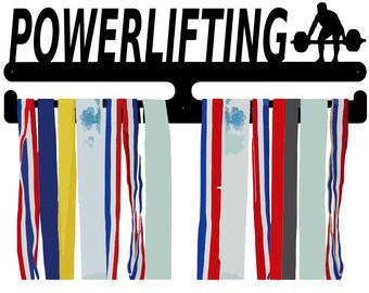 Male Powerlifting Medal Hanger - Powerlifting Award Display