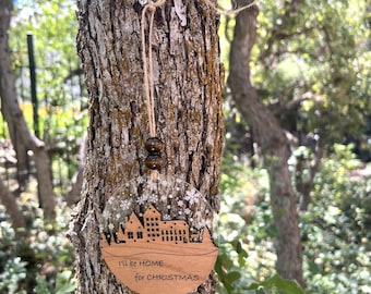 Christmas Village Ornament, I'll Be Home for Christmas, Home for the Holidays, Home is the Comfiest Place to Be, The Most Wonderful Time