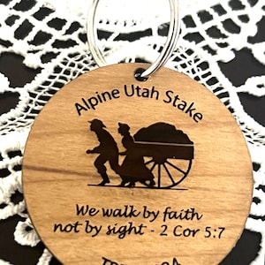 LDS Trek Keytag, Trek 2024/2025, Laser Engraved Trek  Keytag, Personalized Trek Keytag, Handcart Keytag, Pioneer Keytag