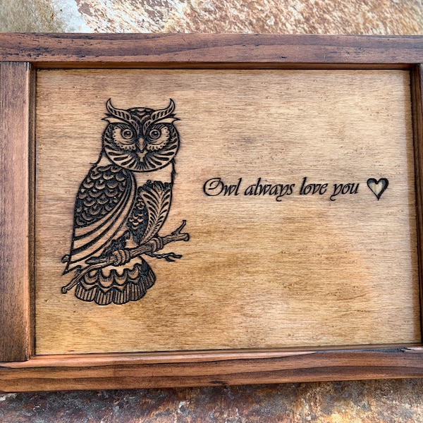 Personalized Owl Saying, Owl Sign, Personalized Owl Plaque, Custom Carved Owl Sign, Wise Owl Sign