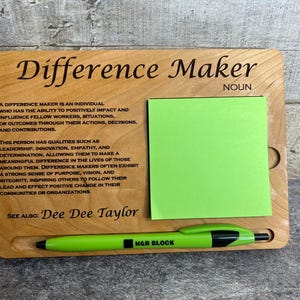 Uchwyt na notatki Difference Maker, spersonalizowany prezent Difference Maker, prezent Difference Maker