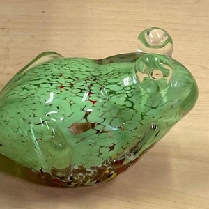 Frog Glass Paper Weight