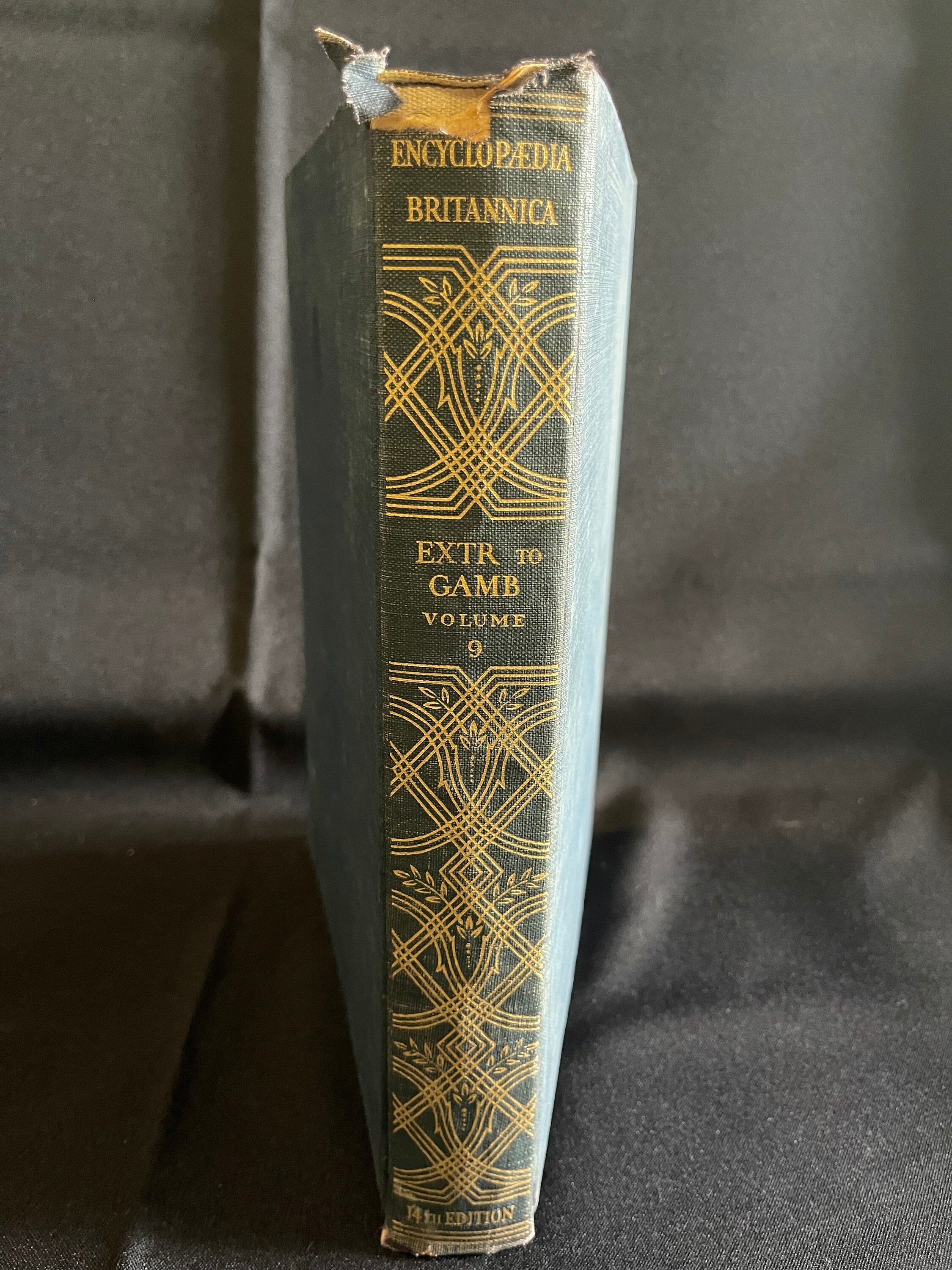 Encyclopedia Britannica Vol. 9 Hardcover 14th Edition 1929 - Etsy