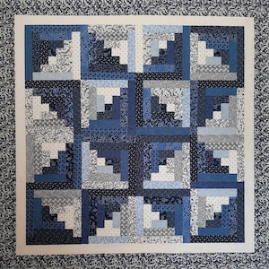 PreCut Quilt Kit! Ready to Sew! No Cutting by You!  (Galaxy of Blue)