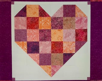 PreCut Quilt Kit! Ready To Sew! No Cutting By You! (Hearts)