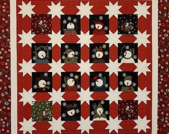 PreCut Quilt Kit!  Ready to sew!  No cutting by you!*S* (Snowman!)