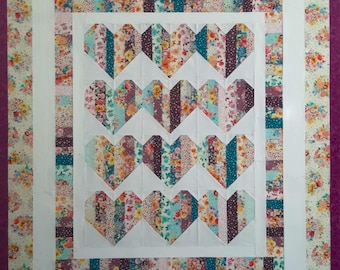 PreCut Quilt Kit! Ready To Sew! No Cutting By You! (Spring Romance)