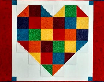 PreCut Quilt Kit! Ready To Sew! No Cutting By You! (Hearts)