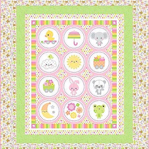 PreCut Quilt Kit! Ready To Sew! No Cutting By You! (Sweet Treasures)