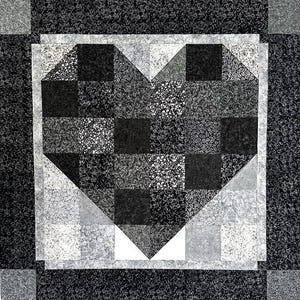 PreCut Quilt Kit! Ready to Sew! No Cutting By You! (Black Beauty)