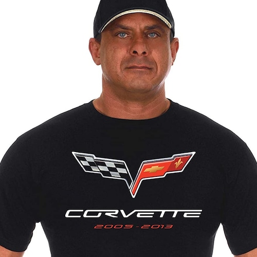Chevrolet Officially Licensed Corvette C6 Logo Mens Tank Top Vest