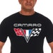 JH Design Men's Chevy Camaro T-Shirt - Distressed American Flag Graphic, 100% Cotton, Relaxed Fit - View #10