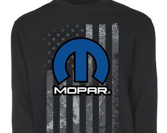 JH Design Herren Mopar Teile Logo Flagge Pullover Rundhals Sweatshirt Sm-3X