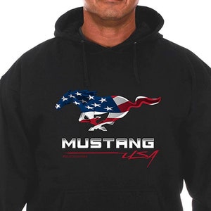 Men&#39;s Ford Mustang USA Pullover Hoodie Sweatshirt