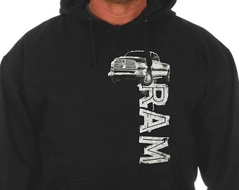 JH Design Mens Dodge RAM Hoodies