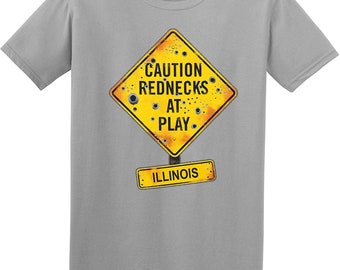 JH Design State of Illinois Redneck Souvenir T-Shirt