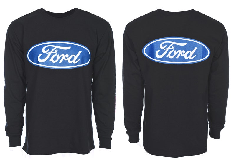 Men's Ford Performance Long Sleeve Crew Neck Tshirt Front Etsy
