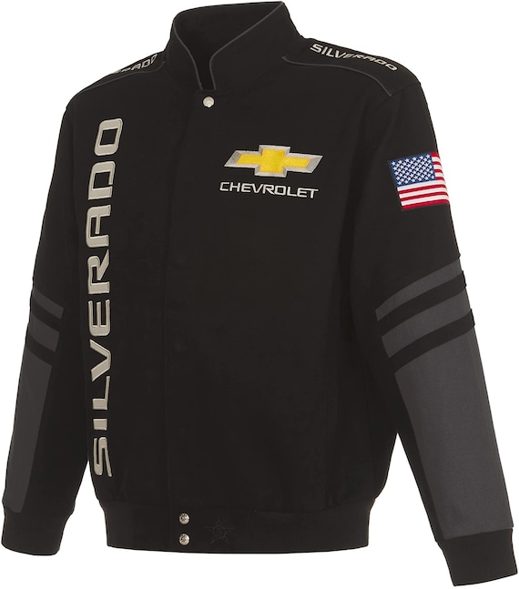 Men s Chevy Silverado Jacket an Embroidered Classic Twill Coat Etsy