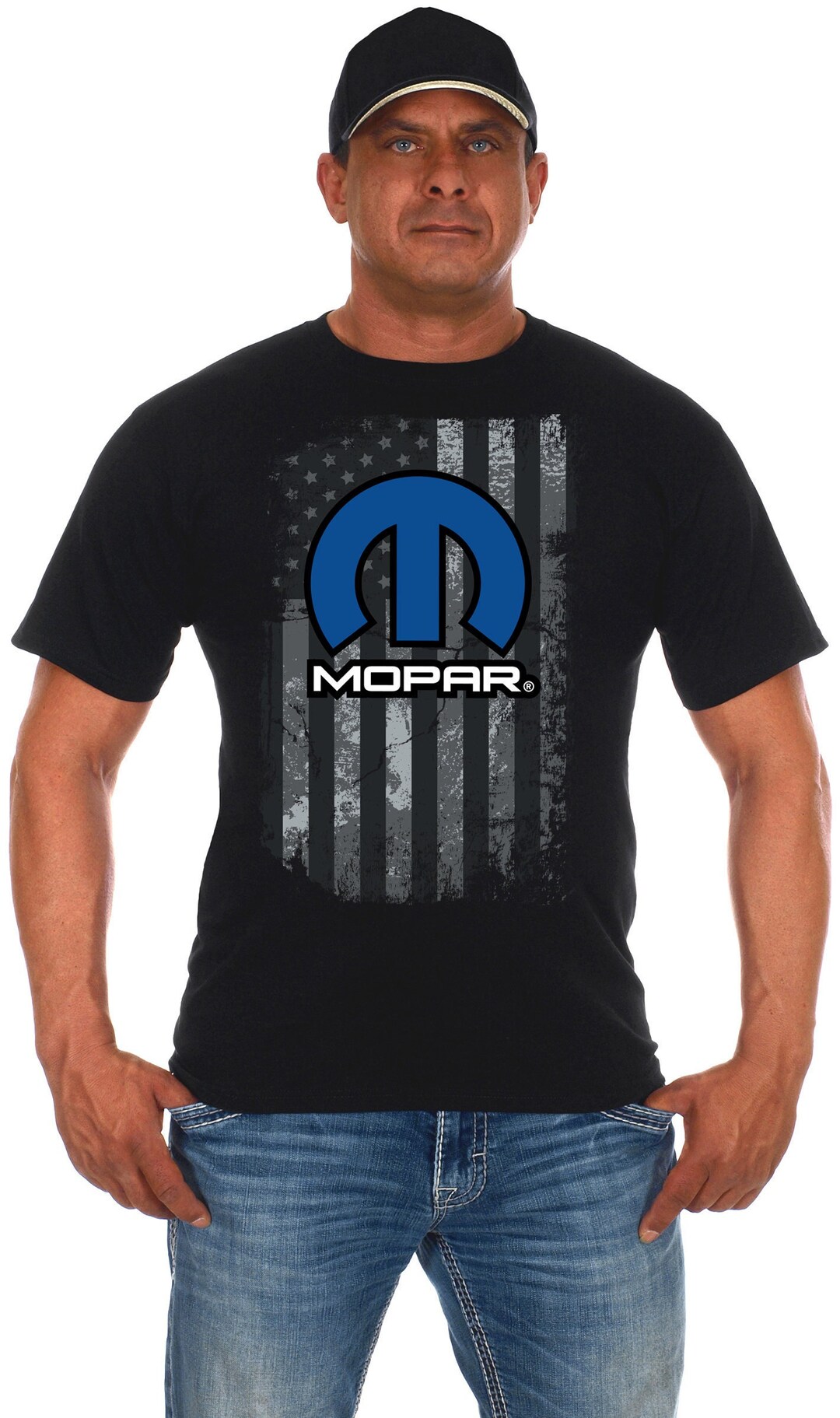 JH Design Men's Mopar Black T-shirt Distressed American Flag Crew Neck Shirt  - Etsy Israel, image size:1080x1823
