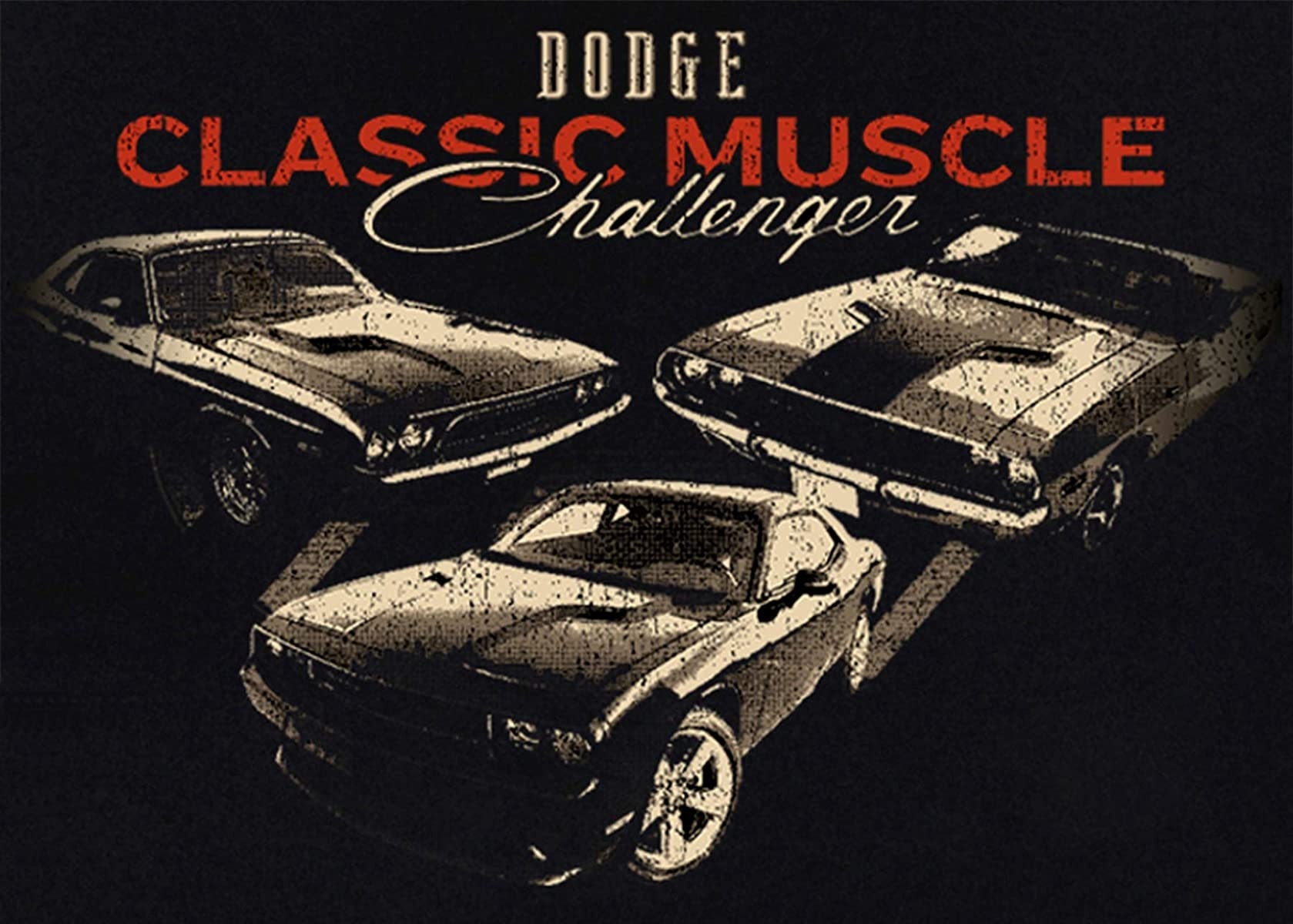 JH DESIGN GROUP Men's Dodge Challenger T-shirt Classic