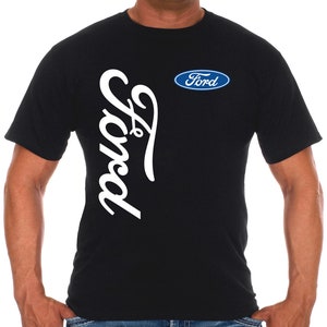 JH Design Men&#39;s Ford Classic Logo T-Shirt Short Sleeve Crew Neck Shirt