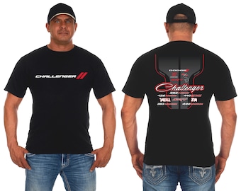 JH Design Men's Dodge Challenger T-Shirt Short Sleeve Crew Neck Shirt