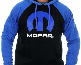 JH Design Herren Mopar Logo Sweatshirt Raglan Pullover Hoodie Größe Sm bis 4x