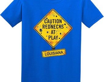 JH Design State of Louisiana Redneck Souvenir T-Shirt