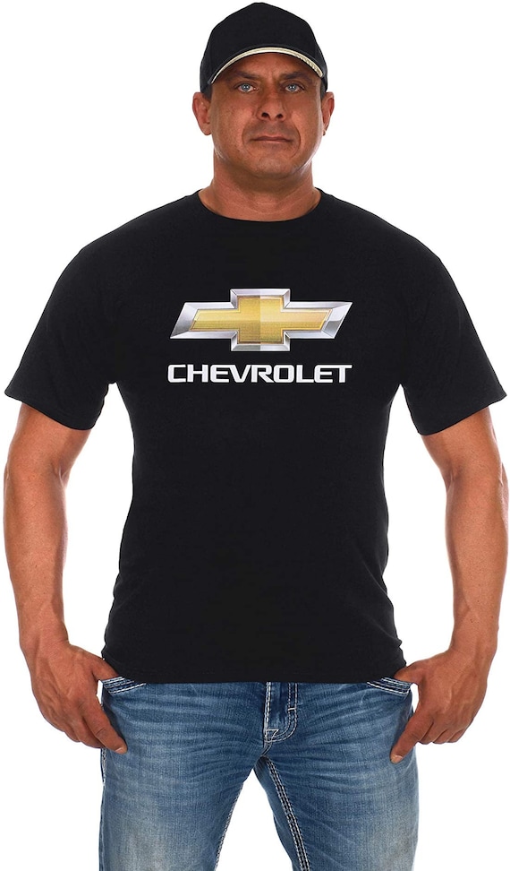 Men's Chevy Bow Tie Black Crew Neck T-Shirt