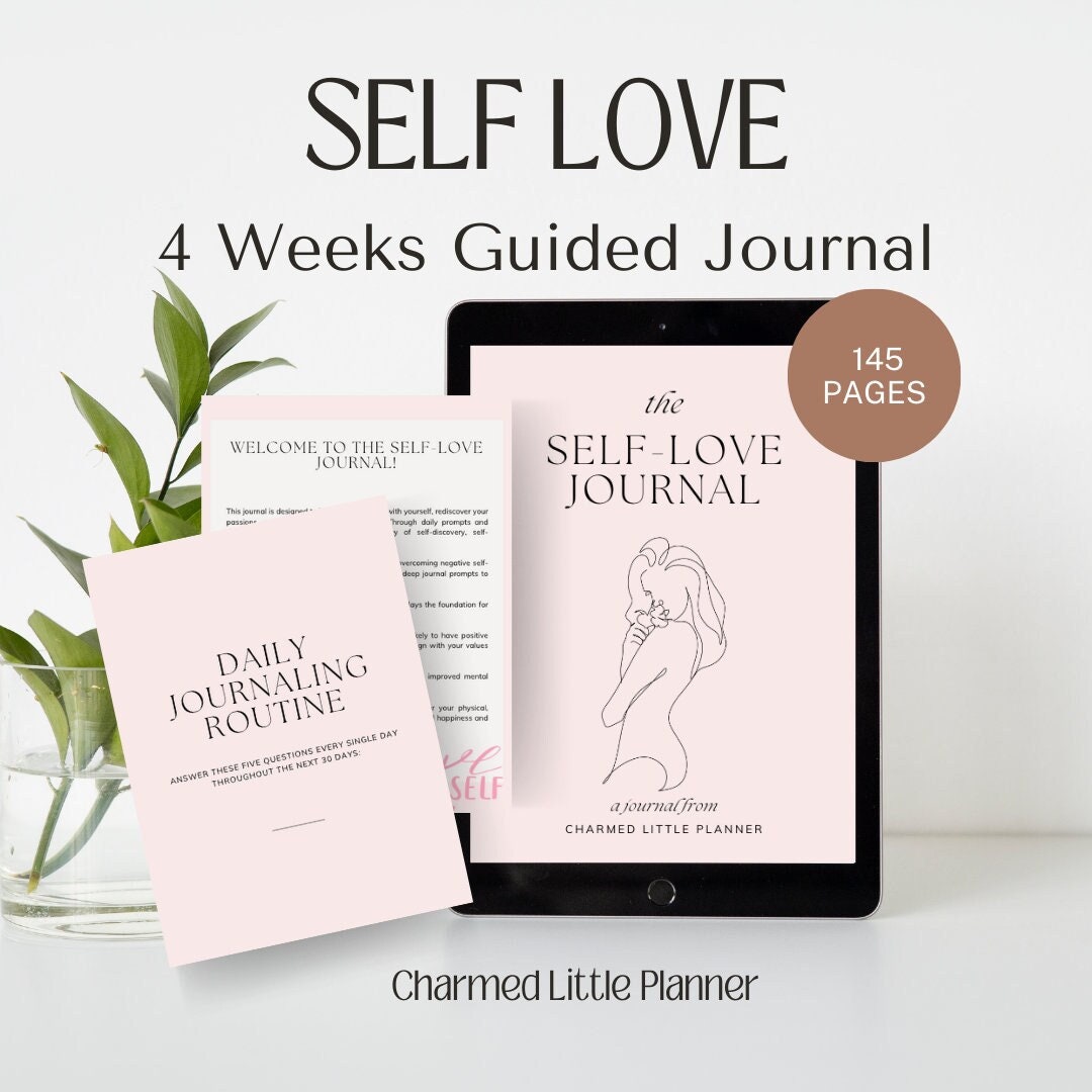 Self Love Journal Printable With 30 Day Prompted Daily Journal ...