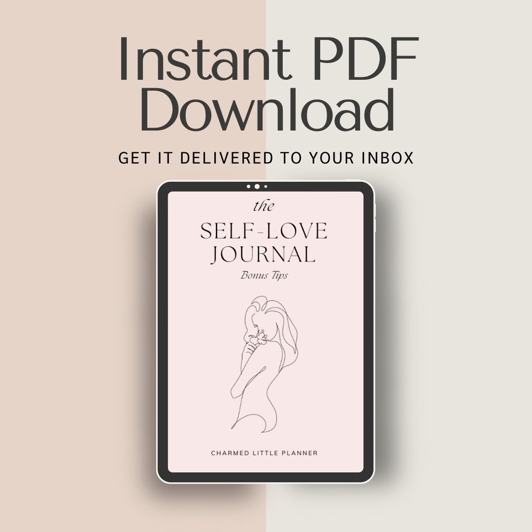 Self Love Journal Printable With 30 Day Prompted Daily Journal ...