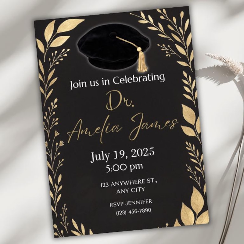 Doctoral Party Invitations - Etsy