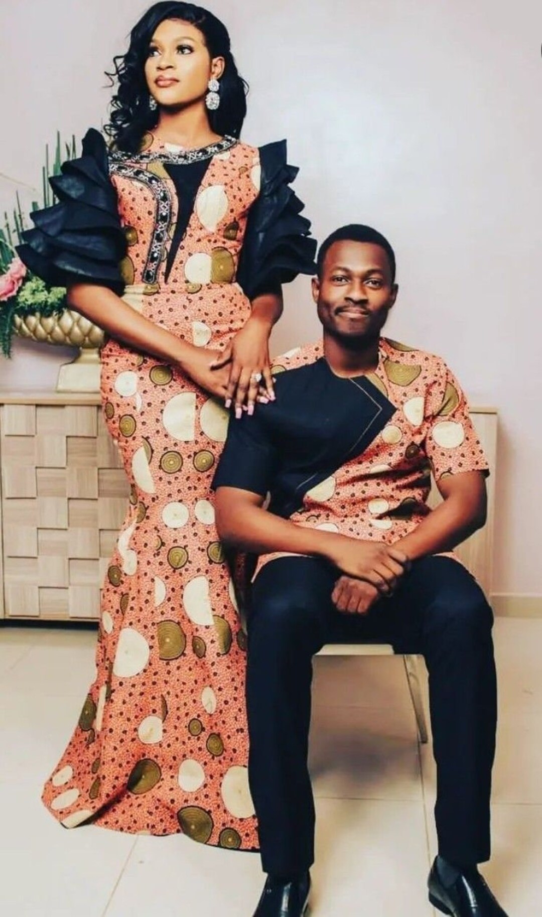 African Couples Clothing Couple's Attire Different Sizes Etsy