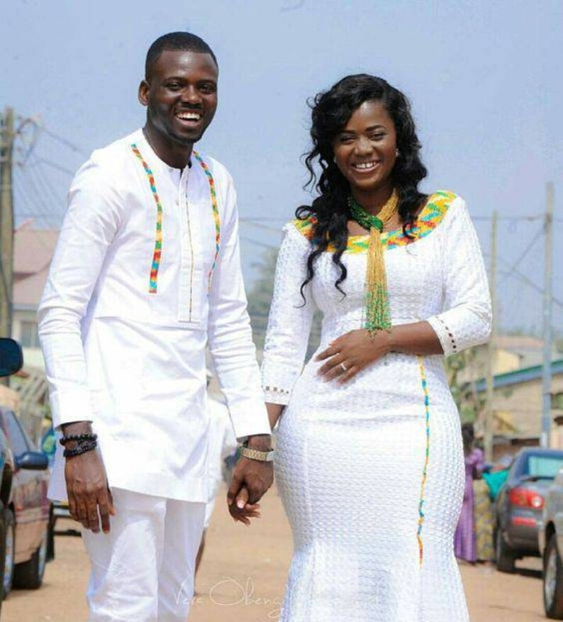 Ankara styles Nigerian couple dress African couple clothing African couple outfit African couple wedding suit African couple dashiki