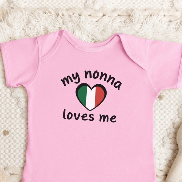 Italian Baby Clothes Nonna Gifts Italian Pride Shirt Gifts From Nonna Italian Baby Outfit Italian Gifts New Baby Gift Italian Sayings