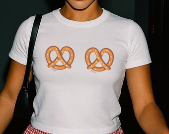 Oktoberfest Baby Tee Pretzel Boob Shirt Oktoberfest Shirt Octoberfest Prost German Beer Shirt Munich Germany Tshirt 90s Baby Tee Bavaria