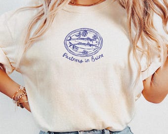 Sardine Shirt Dose Fisch Fischer Ästhetik Tomate Mädchen Sommer Sole altes Geld Ästhetik Küsten Enkelin Sardinen Küstenästhetik